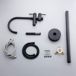 Bathroom Bathtub Faucet Mixer Freestanding Bathtub Faucet Bathtub Tap Hot and Cold Water Bath Tub Faucet Floor Mounted