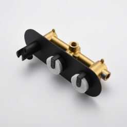 Freestanding Bathtub Faucet Tub Filler Jade Dual Handle Floor Mount Bathroom Faucet with Handheld Shower Bath Mixer Tap