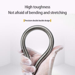 1.5m/2m/3m Stainless Steel Shower Hose High Quality Encryption Explosion-proof Hose Spring Tube Pull Tube Bathroom Accessories