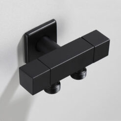 Black Multi-Function Washing Machine Faucet Brass Bathroom Mop Tap Water Taps Angle Valve