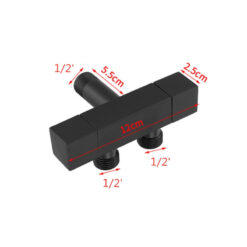 Black Multi-Function Washing Machine Faucet Brass Bathroom Mop Tap Water Taps Angle Valve