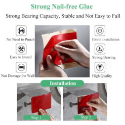 Free-punch 304Stainless Steel Toilet Paper Roll Holder Toilet Paper Towel Rack Anti-rust Waterproof Toilet Paper Shelf Dispenser