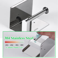 Free-punch 304Stainless Steel Toilet Paper Roll Holder Toilet Paper Towel Rack Anti-rust Waterproof Toilet Paper Shelf Dispenser