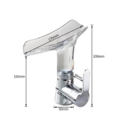 Basin Faucets Waterfall Faucet for Bathroom Basin Mixer Tap Single Handle Sink Mixer Tap Deck Mounted Bathroom Faucet