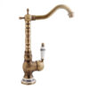 Antique Basin Brass Faucets Bathroom Sink Mixer Deck Faucet Rotate Single Handle Hot And Cold Water Mixer Taps Crane Tap