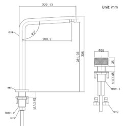 Dual Hole Basin Faucet Single Handle Vanity Sink Faucet 360 Degree Swivel Sink Water Faucet